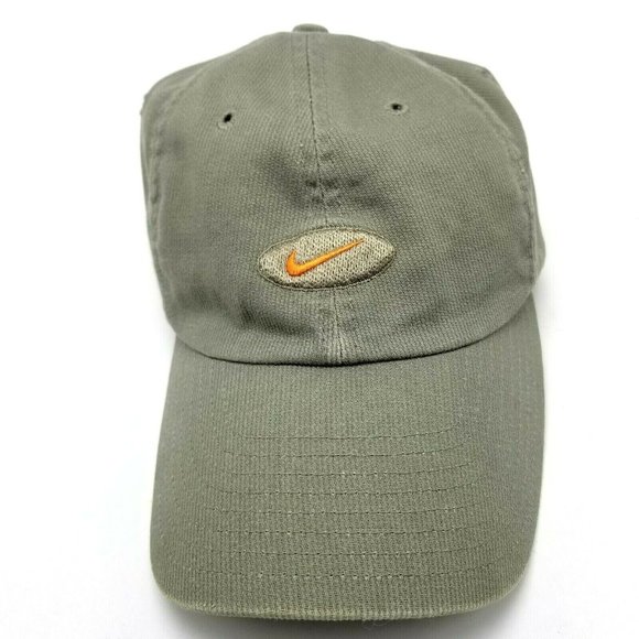 Nike Sports Hat Cap Size 7 Fitted Green Orange - Picture 1 of 8